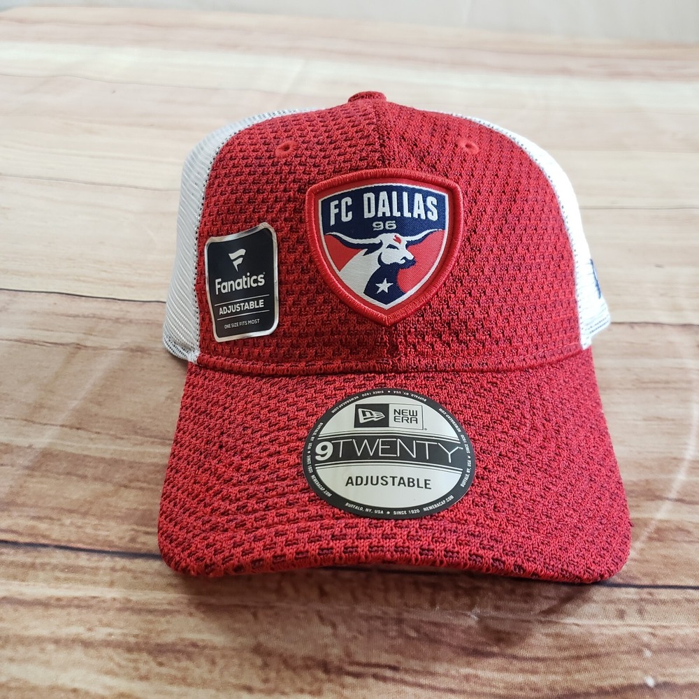 NEW FC Dallas Hat Cap Mens Snap Back Red White Major League Soccer New Era Adult